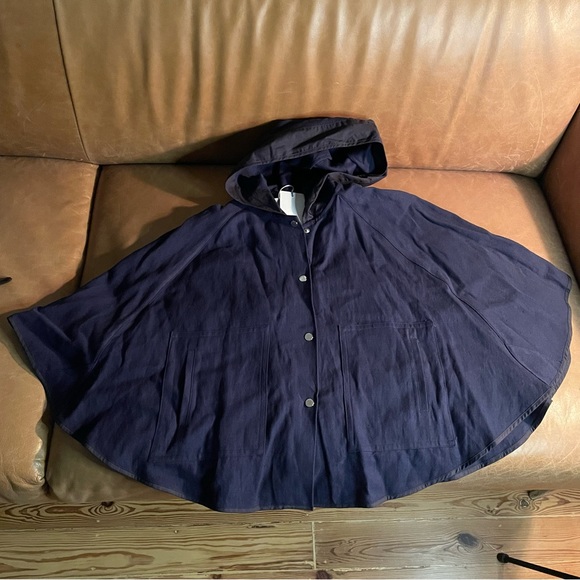 NWT Marni cape top jacket poncho Italy luxe designer cotton linen - Picture 4 of 15